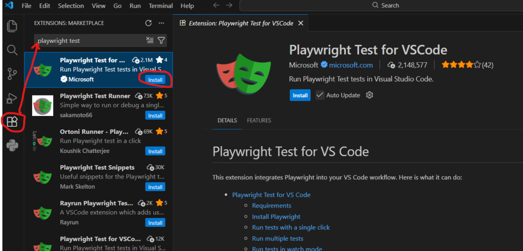 install extenssion(1)